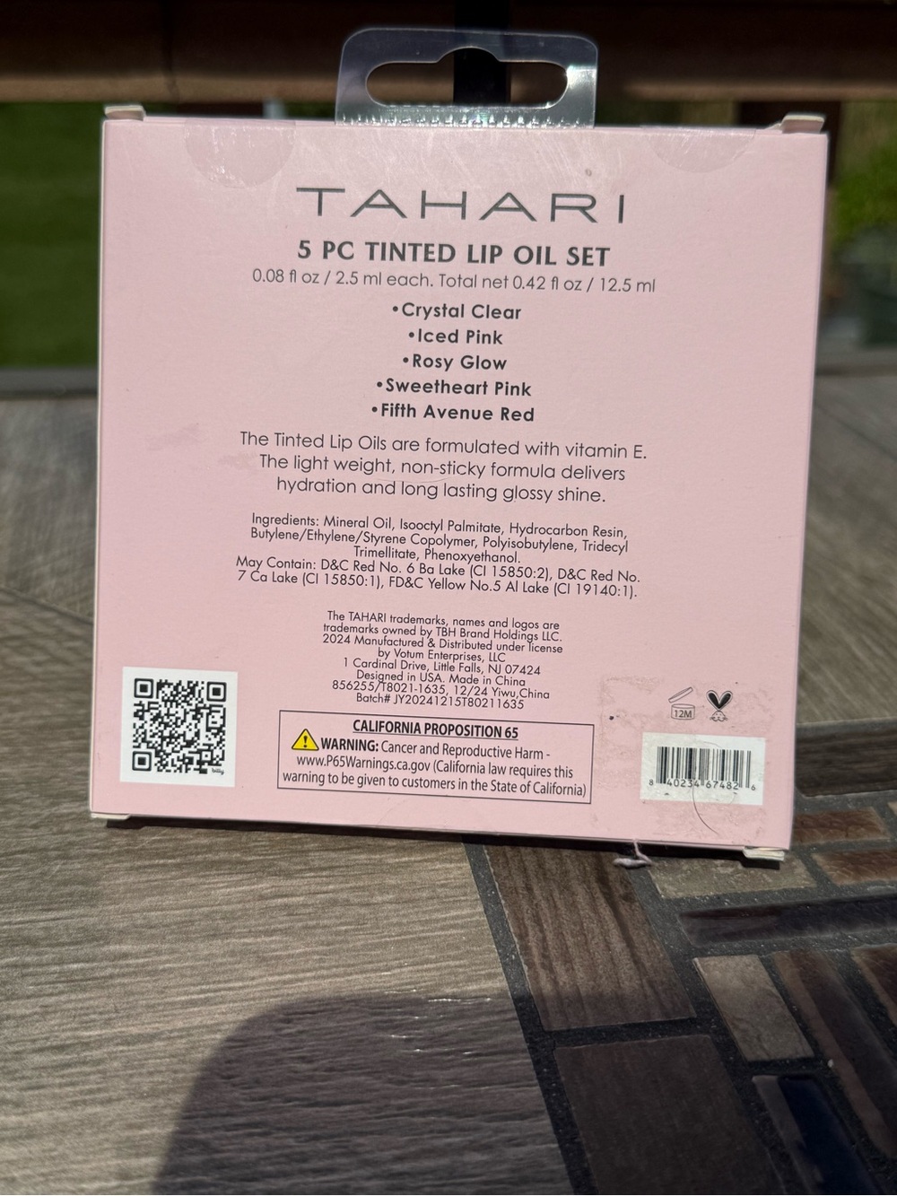 Tahari 5-Piece Hydrating Tinted Lip Oil Set - Pink/Red Shades - Picture 5 of 6